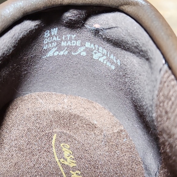 EASY STREET Comfort Bootie Brown Distressed Man Made Materials 8M - Picture 12 of 13